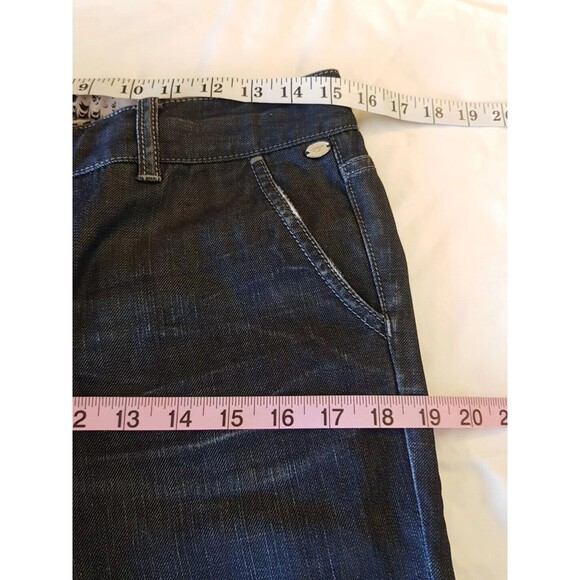 ELIE TAHARI Womens Jeans Sz 10 Dark Mid Rise Wash Pockets Rodeo Western Country - Picture 16 of 16